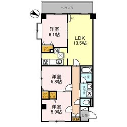 シャインヒルIIIの物件間取画像